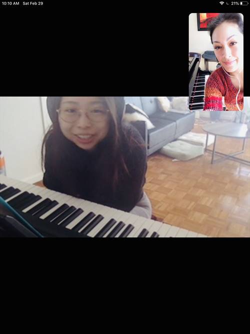 Online Piano Lesson View